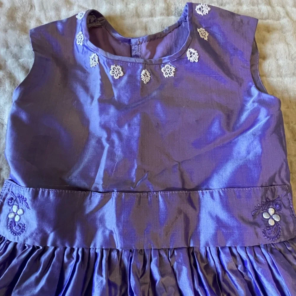 Lot of 2 Stunning Violet & Rose Tea Party Dresses Costumes Princess Role Play